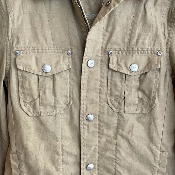 Armani Exchange Waxed Linen Blend Shacket Size XS - Picture 2 of 7